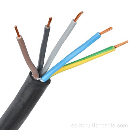 Cable de cables eléctricos de núcleo múltiple de cobre